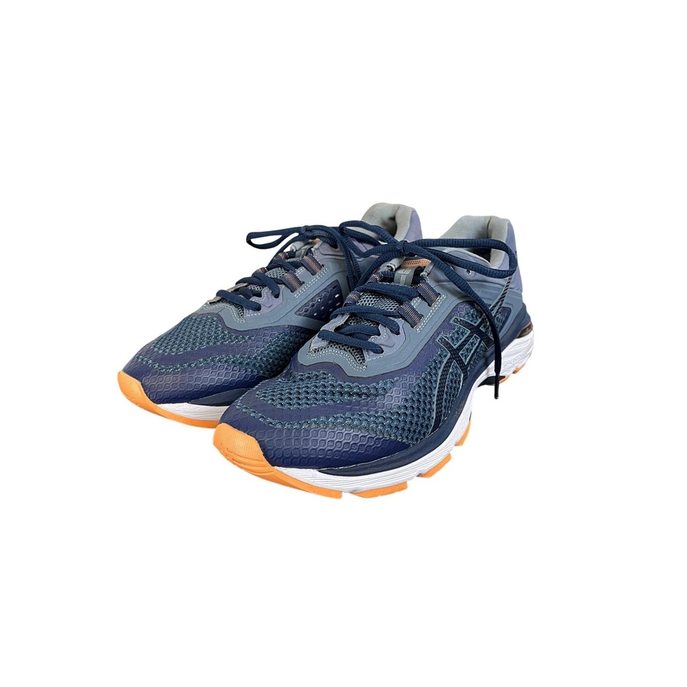 Asics GT-2000 6 Blue Orange Running Shoes Womens 9.5 Sneakers T856N FlyteFoam